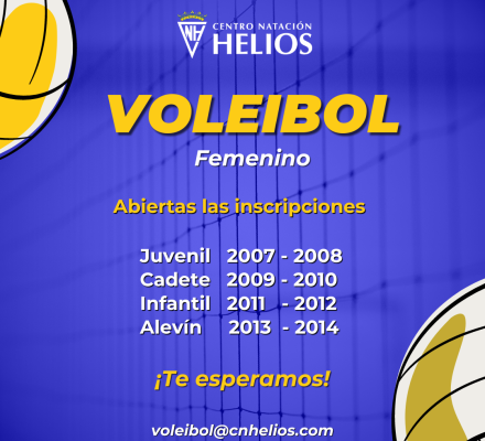 Abiertas las Inscripciones Voleibol